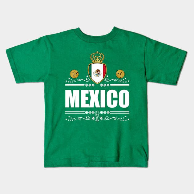 MEXICO FOOTBALL GIFTS | MEXICO SOCCER Kids T-Shirt by VISUALUV